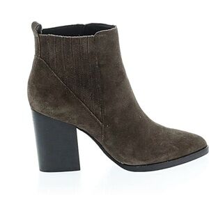 Marc Fisher Dark Brown Suede Ankle Booties